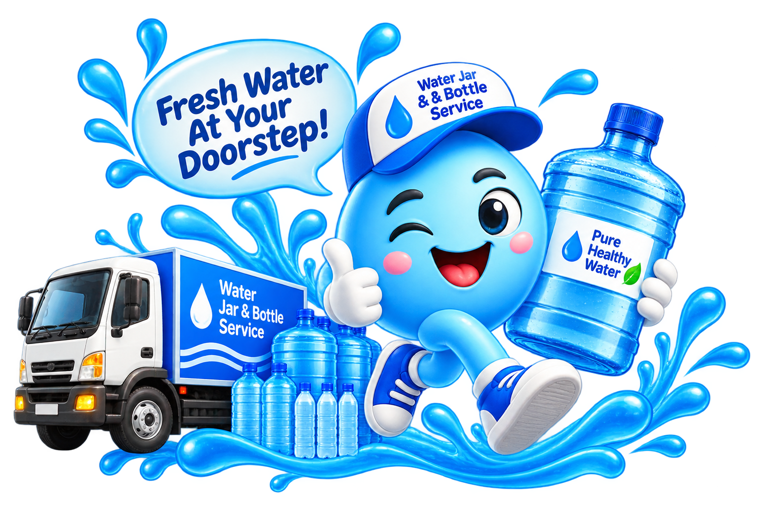 Water jar delivery